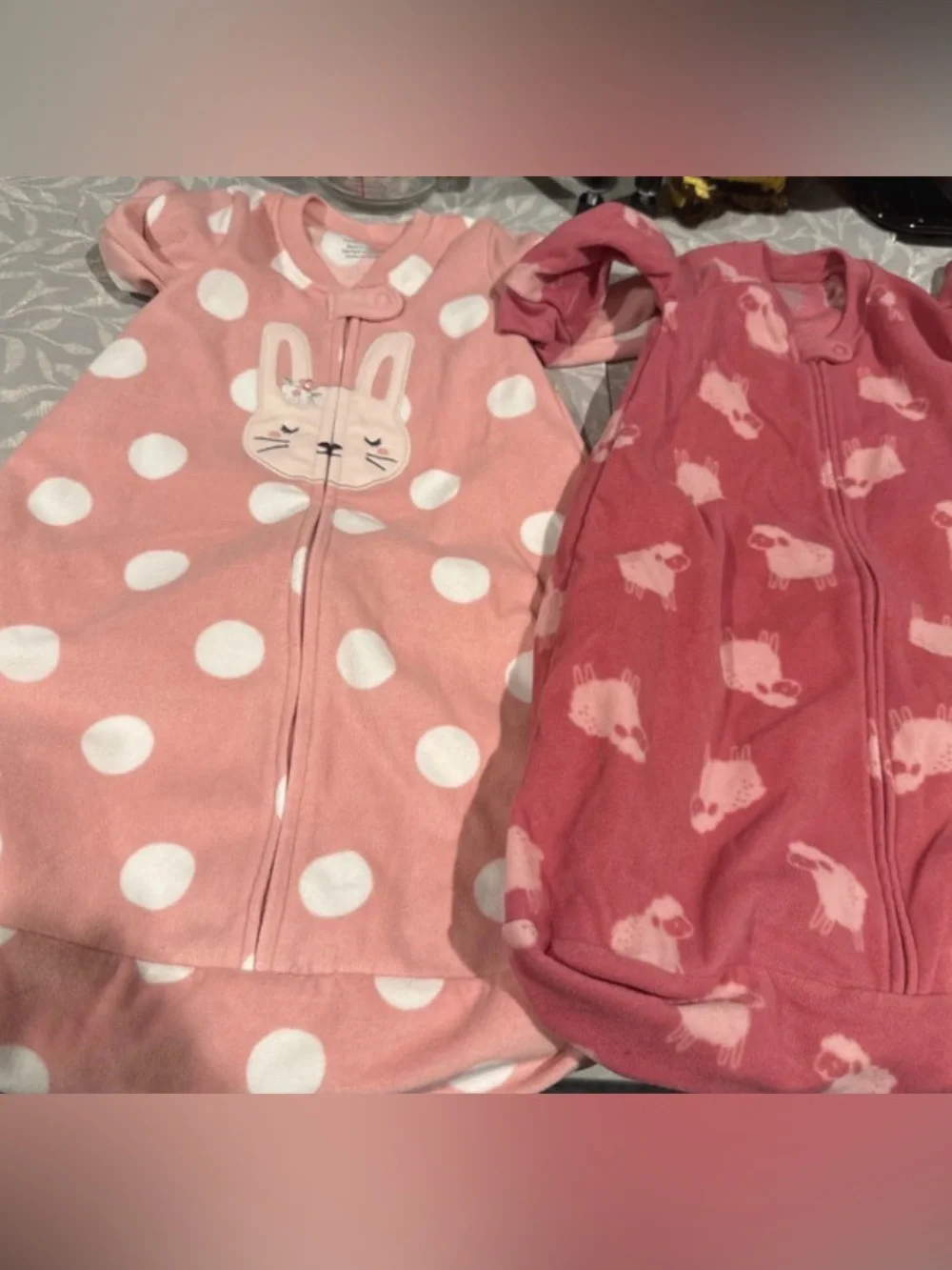 2 fleece carters sleep sacks